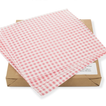 Gingham Printed Greaseproof Paper